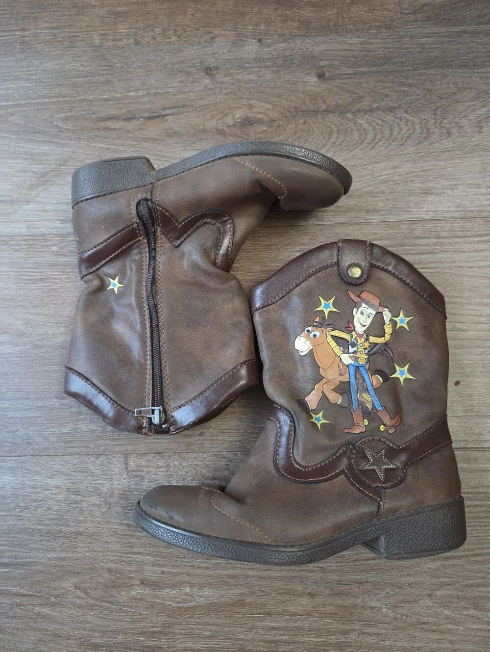 Disney Pixar Toy Story Woody & Bullseye Cowboy Boots Toddler Boys Size 12